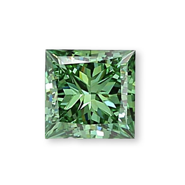實驗室綠彩鑽公主形裸石5克拉 