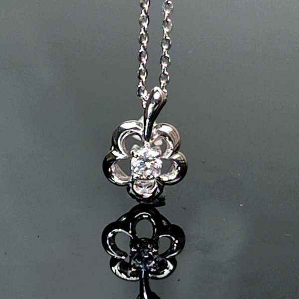 實驗室鑽石圓形墜子 