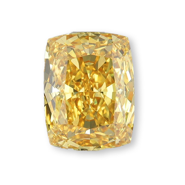 實驗室黃彩鑽沈形裸石10克拉 