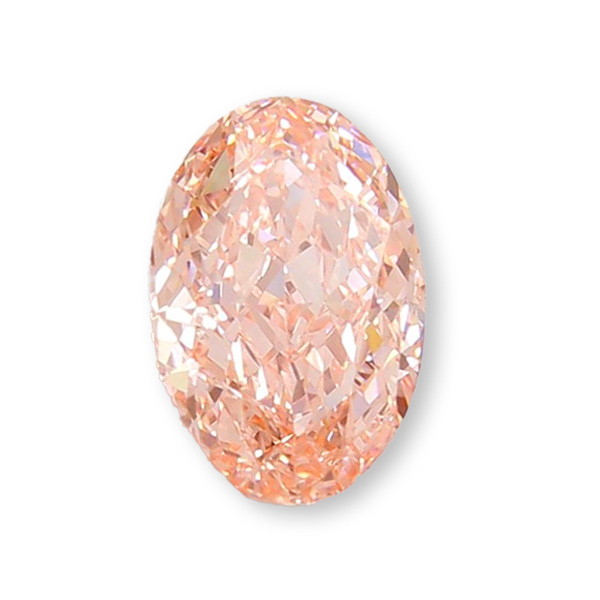 實驗室粉紅彩鑽橢圓形裸石10克拉 