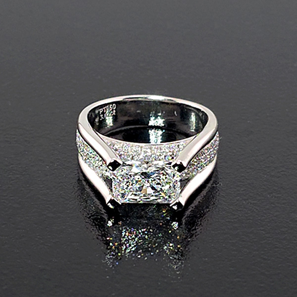 實驗室鑽石雷帝恩男戒3克拉D.vs1 