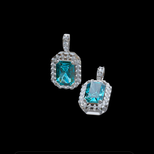 實驗室藍彩鑽雷帝恩墜子1-19 