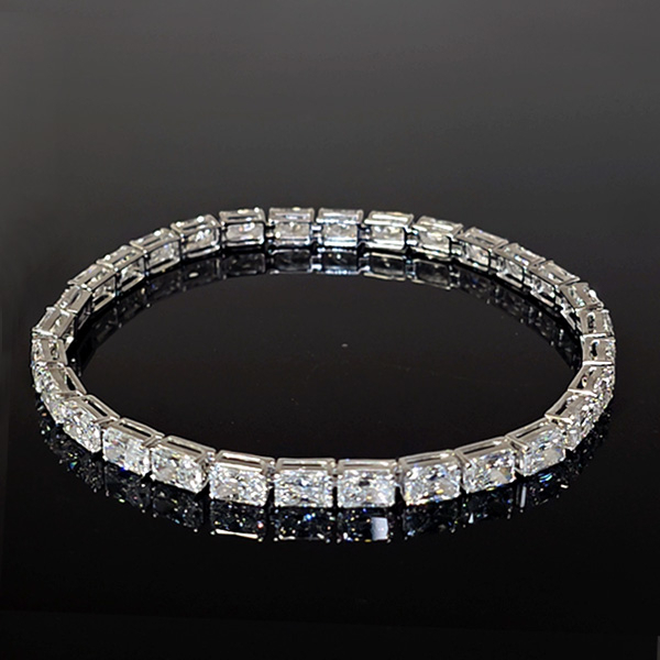 實驗室鑽石雷帝恩15克拉手鍊(一粒50分) 