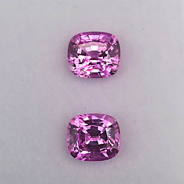 實驗室粉紅剛玉裸石4克拉 