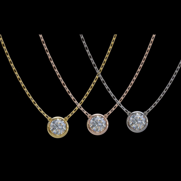 實驗室鑽石圓形墜子30分.50分.1克拉(三規格及三顏色可選) 