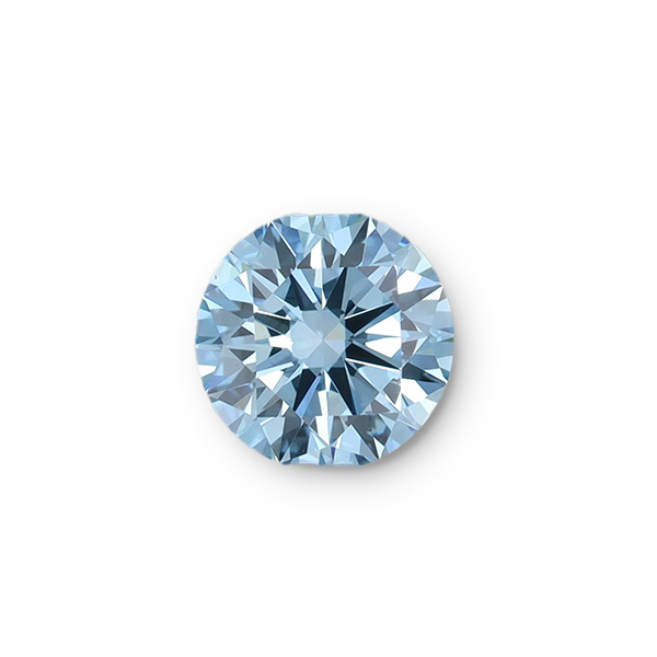 實驗室藍彩鑽圓形裸石1克拉 