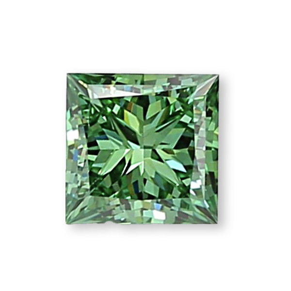 實驗室綠彩鑽公主形裸石7克拉 
