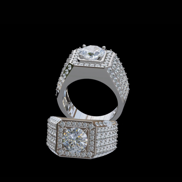 實驗室鑽石男戒2克拉 