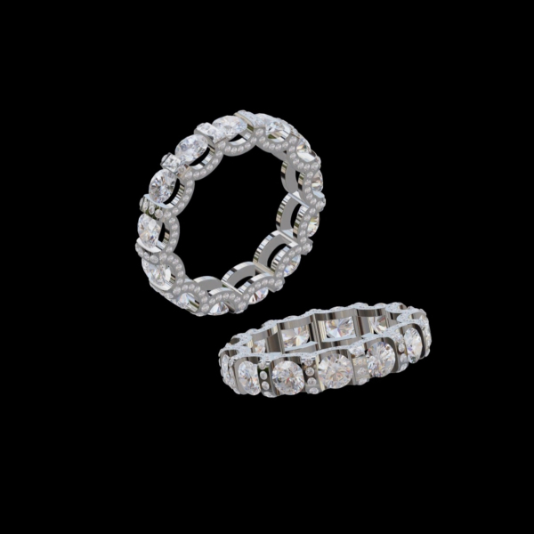 實驗室鑽石圓形男女戒4克拉(一粒30分) 