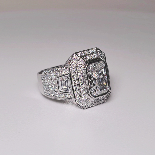 實驗室鑽石雷帝恩男戒3克拉 