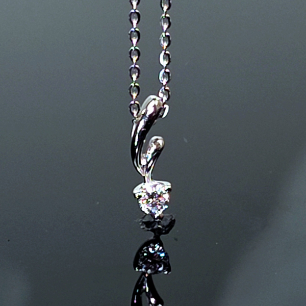 實驗室鑽石圓形墜子 