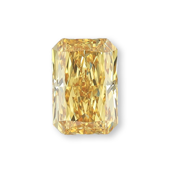 實驗室黃彩鑽雷帝恩形裸石5克拉 
