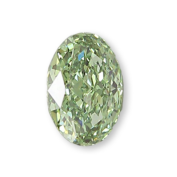 實驗室綠彩鑽橢圓形裸石7克拉 