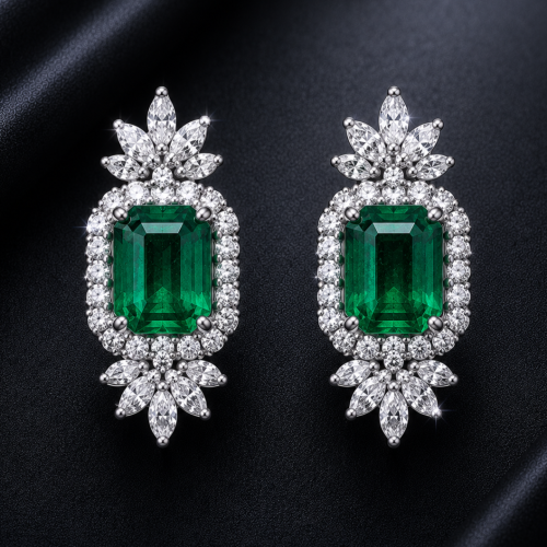 耳環→有色寶石